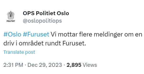 Løpsk hest i trafikken